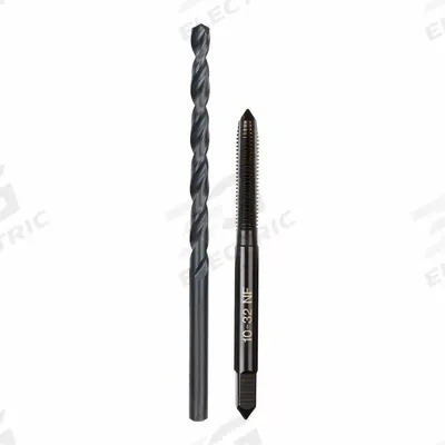 MILWAUKEE Plug Tap and Drill Bit: 2 Pc, #10-32 Tap - Drill Bit & Hand Tap Sets