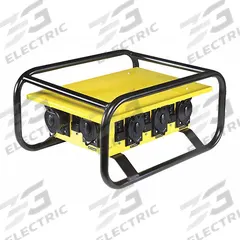 SOUTHWIRE Power Distribution Box: Single Phase, 125/250V AC, 50 A Inlet Current Rating, 6 Outlets (MPN 6606GUF556). Key specifications — Inlet Voltage Rating: 125/250V AC; Inlet Receptacle: Locking Receptacle 50A @ 125/250V AC; Brand: SOUTHWIRE.