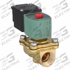 REDHAT Solenoid Valve: 2-Way, Normally Closed, 3/4 in Pipe Size, 110V AC/120V AC, Watertight (MPN JKF8210G009). Key specifications — Pipe Size: 3/4 in; Voltage: 110V AC; Brand: REDHAT; Coil Enclosure: Watertight.