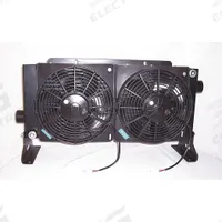 COOL-LINE Forced Air Oil Cooler: 45 hp Heat Removed, 80 gpm Max. Flow, 377 psi Max. Pressure, 12V DC (MPN D45-12). Key specifications — attr96059: SAE #20; attr96056: IP 68; attr96057: 12V DC; attr98919: COOL-LINE.