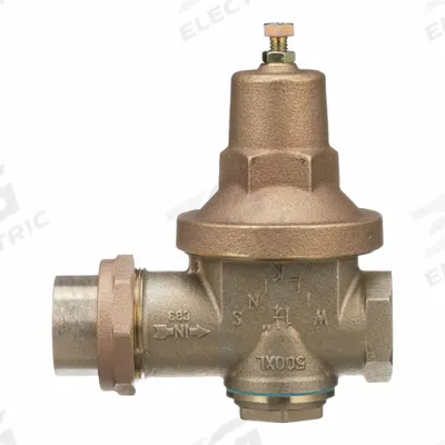 WILKINS Water Pressure Reducing Valve: FNPT x FNPT, 1 1/4 in Pipe Size, Bronze - High Capacity Water Pressure Regulators