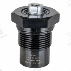 ENERPAC Hydraulic Cylinder: 3,900 lbf Push Capacity @ 5000 psi, 1/2 in Stroke Lg, 1.312"-12 UN (MPN CSM18131). Key specifications — attr95700: 1.312"-12 UN; attr95701: 5,000 psi max; attr98897: ENERPAC.