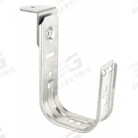 B-LINE BY EATON J-Hook: Screw-On with Locking Latch, 4 in Max. Bundle Dia., 30 lb Max. Load Capacity (MPN BCH64-RB). Key specifications — Material: Galvanized Steel; Mounting: Horizontal Mount; Includes Locking Latch: Yes; Color: Silver; Brand: B-LINE BY EATON; Mounting Location: Threaded Rod; Mounting & Attachment (subhead): Screw-On with Locking Latch.
