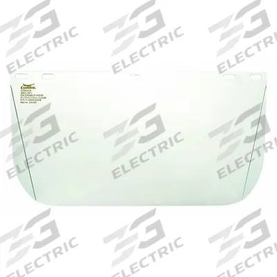CONDOR Face Shield Visor: 15 1/2 in Overall Wd, 8 in Overall Ht, 1.5 mm Overall Thick - General Purpose Replacement Visors