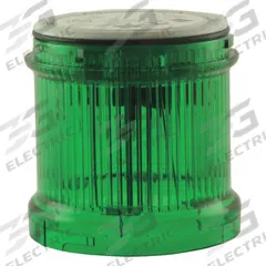 EATON Tower Light Module: Strobe, 110/120V AC, Green, 73 mm Overall Dia, 3 in Overall Ht, SL4 (MPN SL7-FL120-G). Key specifications — Brand: EATON; Compatible with Series: SL4; Lens Color: Green; Operating Voltage: 110/120V AC; Manufacturer Part Number: SL7-FL120-G.