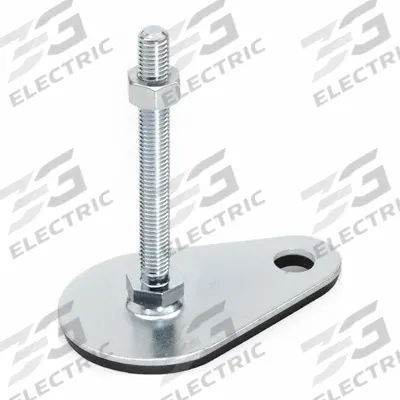 JW WINCO Male-End Leveling Mount: Swiveling Stud, 3/8"-16 Thread Size - Non-Skid Male Leveling Mounts