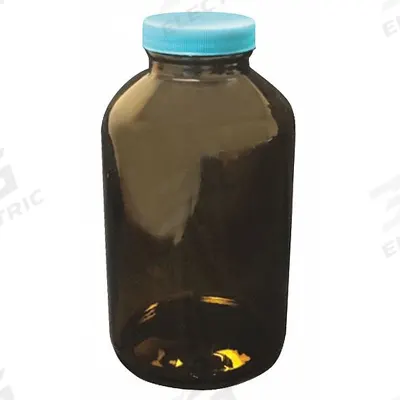 APPROVED VENDOR Sampling Bottle: 1.25 L, 70-400 mm, Amber, 6 Bottles - Amber Wide Mouth Glass Lab Bottles