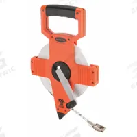 KESON Long Tape Measure: Manual, NR18-100, SAE, 100 ft, 1/8 in, Plastic, Nonmagnetic Single Hook Tip. Key specifications — attr939846: NR18-100; attr939849: Steel; attr939859: Nonmagnetic Single Hook; attr939850: Single-Sided; attr939855: 1/8 in; attr944023: Hook End; attr940484: KESON; attr985224: Plastic.