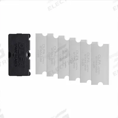 OLFA Scraper Blade: 1 9/16 in Overall Wd - Replacement Scraper Blades