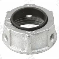 RACO Insulating Bushing: Iron, Zinc Plated, 1/2 in Trade Size, 9/16 in Overall Lg, Insulated (MPN 1132). Key specifications — Insulated: Yes; Brand: RACO.