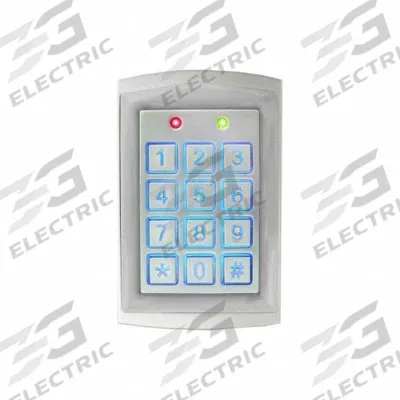 SECO-LARM Keypad: 4 3/4 in Ht, 7/8 in Dp, 3 in Wd, Gray, Gray – Aluminum - Keypads