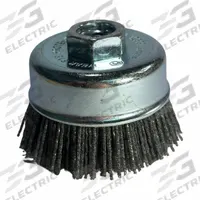 DICO Coarse Grit Angle Grinder Brush: Crimped Abrasive Nylon, 3 in Dia, 50 in Fill Dia (MPN 7200003). Key specifications — Brand: DICO; Bristle Type: Crimped Wire; Grit: 80; Connection Size & Type: 5/8"-11 Arbor Hole.