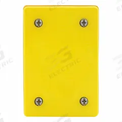 LEVITON Weatherproof Cover: Valox PBT, Wetguard, Blank Cover, 1 Gangs, 4 5/8 in Overall Ht, 4/4X (MPN WP459). Key specifications