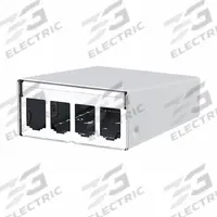 METZ CONNECT RJ45 Housing: Surface, Steel, RJ45, 4 Ports, Unequipped (MPN 130861-0402-E). Key specifications — Housing Material: Steel; Includes Connector: Unequipped; Mounting Type: Surface; Product Type: Module Housing; Connector Color: White; Connection Type: RJ45.