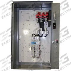 EATON NEMA Combination Starter: Fusible Disconnect, 3 Poles, NEMA Size 5, 120V AC, NEMA-Rated 12 (MPN ECN1658AAL-R63/GL30). Key specifications — Includes Pilot Light: No; Maximum Voltage Rating: 600V AC; Brand: EATON; Phase: Three; Coil Voltage: 110/120V AC; Control Transformer: No; For Fuse Class: Class R; Series: Freedom.