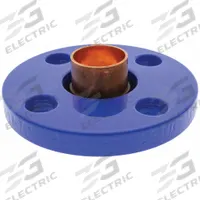 NIBCO Sweat Fitting Adapter: 8 in CTS x 8 in Pipe, Cup x Flange, Wrot Copper (MPN 9405855)