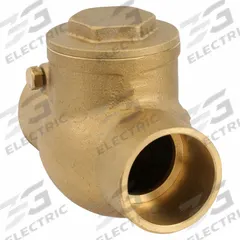 APPROVED VENDOR Swing Check Valve: Swing, Inline Valve Body, 1 in Pipe Size, Sweat x Sweat, Brass (MPN 10F330). Key specifications — Brand: APPROVED VENDOR.