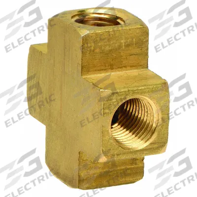 PARKER Metal Pipe Cross: Cross, 1/8 in x 1/8 in x 1/8 in x 1/8 in, 1,000 psi - Threaded High-Pressure Pipe Fittings