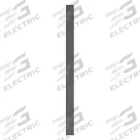 ASI GLOBAL Partition Column: Plastic Polymer, Pebble, Black, 82 in Ht, 5 in Wd, 1 in Thick (MPN 40-90870553-9205). Key specifications — Inner Core Type: Polymer; Brand: ASI GLOBAL PARTITIONS; Color: Black; Finish/Texture: Pebble.