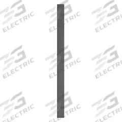 ASI GLOBAL Partition Column: Plastic Polymer, Pebble, Black, 82 in Ht, 5 in Wd, 1 in Thick (MPN 40-90870553-9205). Key specifications — Inner Core Type: Polymer; Brand: ASI GLOBAL PARTITIONS; Color: Black; Finish/Texture: Pebble.