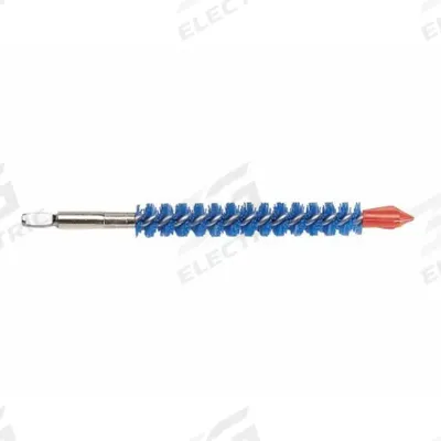 GOODWAY Tube Brush: Quick Connection, Nylon, 15/16 in to 15/16 in, Quick Connect Male - Brushes for Heat Exchanger Cleaning Equipment