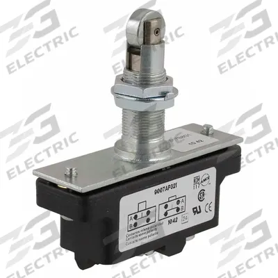 TELEMECANIQUE SENSORS Snap Action Switch: Roller Plunger Actuator, 1NO/1NC - Roller-Plunger Snap-Action Switches