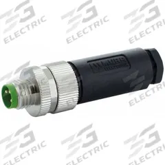 MURRELEKTRONIK Circular Connector: A Coded, 3 Pin, M8 with Straight Connection, IP67, PBT (MPN 7000-08601-0000000). Key specifications — Brand: MURRELEKTRONIK; IP Rating: IP67; Housing Material: PBT; Connector Body Type: Pin; Coding: A; Voltage Rating: 50V AC; Wiring Type: Screw Terminals.