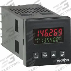 RED LION Counter: Hour Meters, DIN Track Mounting, 2 in x 2 in, cRUus/UKCA/UL E137808, LCD, Key, 4X (MPN C48CD002). Key specifications — Features: Bi-Directional and Quadrature Counting; Mounting Style: DIN Track; Output Rating: 5 A @ 30V DC; Standards: UKCA; NEMA Enclosure Rating: 4X; Terminal Connection Type: Wire Clamping Screw; Brand: RED LION; Manufacturer Part Number: C48CD002.
