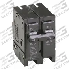 EATON Circuit Breaker: 10 A, 120/240V AC, Single Phase, 10kA at 120/240V AC, Type BR Loadcenters (MPN BR210). Key specifications — Amps: 10 A; AC Voltage Rating: 120/240V AC; Phase: Single; Max. AIR Rating: 10kA at 120/240V AC; Circuit Breaker Type: Standard; For Use With: Type BR Loadcenters; Brand: EATON.