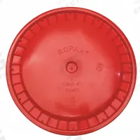 APPROVED VENDOR Pail Lid: Snap-On, 12 1/4 in Overall Dia, Red, Plastic, FDA Compliant (MPN ROP2100CVR-SN-R). Key specifications — attr1265148: Not Rated; attr1188872: APPROVED VENDOR; attr1265149: Not Rated; attr1188855: 49EN64; attr1188854: Plastic; attr1188856: ROP2150R-M.