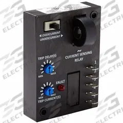 MACROMATIC Monitor Relay: Surface Mounted, 10 A Current Rating, 120V AC, Overcurrent/Undercurrent (MPN CAH50A2AD-G). Key specifications — Series: CAH Series; Electrical Connection: Quick Disconnect; Monitored Parameters: Undercurrent; Mounting Style: Surface; Trip Point: 5 to 50 A; Trip Point Type: Adjustable; Brand: MACROMATIC.
