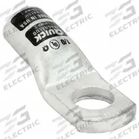 QUICKCABLE Wire Connector: Heavy Wall Lug, Crimp/Lug, Tin Plated Copper, 1/0 ga, Black, Straight (MPN 6410-525-001H). Key specifications — attr176858: Straight; attr176857: Yes; attr176856: Heavy Wall Lug; attr160377: Tin Plated Copper; attr160378: 1/0 ga; attr520119: 1/2 in; attr160375: Black; attr160370: QUICKCABLE.