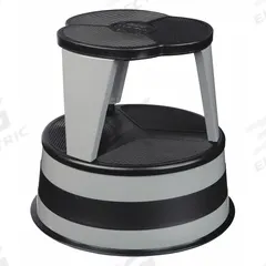 CRAMER Step Stool: 14.5 in Overall Ht, 350 lb Load Cap, 2 Steps, Steel, 14.3 in Standing Ht (MPN 1001-82). Key specifications — Product Type: Step Stool; Stacking: Not Stackable; Brand: CRAMER; Color: Gray; Feet Material: Plastic; Feet Type: Slip-Resistant; Folding: Not Foldable; Includes Handrails: Handrails Not Included.