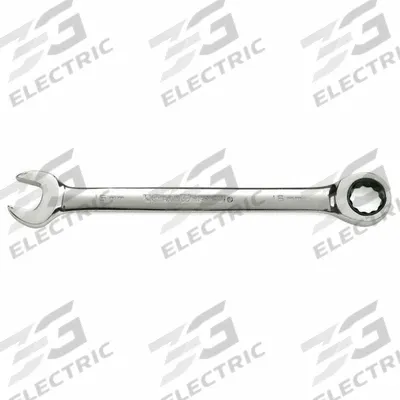 GEARWRENCH Combination Ratcheting Wrench: Alloy Steel, Full Polish Chrome, 41 mm Head Size - Metric 12-Point Ratcheting Combination Wrenches