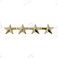HEROS PRIDE Metal Rank Insignia: (4) Stars, 5/8 in, Gold, Metal, Clutch Pin, Rank Insignia, 1 PR (MPN 4493G). Key specifications — attr1074238: Clutch Pin; attr188498: 5/8 in; attr188499: Gold; attr188500: Metal; attr188503: (4) Stars; attr193746: HEROS PRIDE.