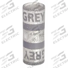 APPROVED VENDOR Open Barrel Splice: 4 AWG Wire Size, Gray Code, 1.01 in, Copper Barrel, 29 Die (MPN 22EZ17). Key specifications — Die Code: 29; Brand: APPROVED VENDOR; Color Code: Gray.