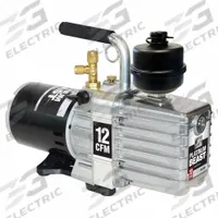 JB INDUSTRIES Vacuum Pump: 12 cfm, 15 micron Ultimate Vacuum, 120V AC, A2L Compatible, Male, Flare (MPN DV-340N). Key specifications — Plug Configuration: 5-15P; Brand: JB INDUSTRIES; Number of Stages: Two-Stage; Product Type: Vacuum Pump.