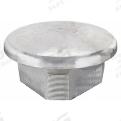 Structural Pipe Fitting: End Cap Plug, Plug, 1 1/2 in For Pipe Size, Aluminum, Gray, End Cap (MPN 62-8). Key specifications — Manufacturer Part Number: 62-8; Brand: HOLLAENDER; Finish: Mill; Material: Aluminum; Product Type: End Cap Plug.