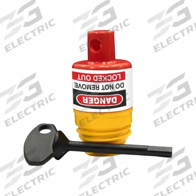 ZING Round/Bottle Fuse Holder Lockout: Fuse Block, For 500V AC Volt - Fuse-Block Lockouts