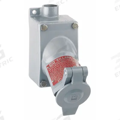 HUBBELL Receptacle: Single, 1 Gang, 6-20R, 250V AC, 20 A, 2 Pole - One-Gang Receptacles