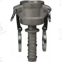 Cam and Groove Coupling: 1/2 in Coupling Size, 1/2 in Hose Fitting Size, 3 13/32 in Overall Lg (MPN G50-C-AL). Key specifications — Fitting Type: Male Hose Shank; Gasket Material: Nitrile; Brand: DIXON VALVE & COUPLING.
