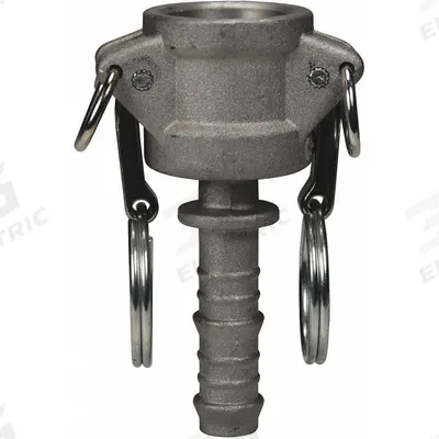 DIXON VALVE & COUPLING Cam and Groove Coupling: 1/2 in Coupling Size, 1/2 in Hose Fitting Size - Type C Aluminum Cam & Groove Fittings