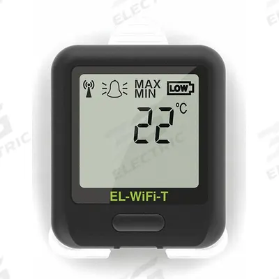 LASCAR WiFi Data Loggin Sensor: -4°F to 140°F, 20°C to 60°C, EL-WIFI-T+, Temp - Temperature Data Loggers