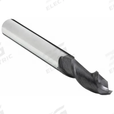 OSG Ball End Mill: Carbide, TiAlN Coated, 2 Flute, 1/8" Mill Dia, 1/2" LOC - Carbide Ball End Mills for Stainless Steel & Super Alloys