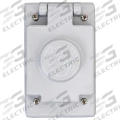 APPLETON ELECTRIC Weatherproof Cover: Copper-Free Aluminum, FD/FS, Toggle Switches, 1 Gangs, Gray (MPN FSK-WR2). Key specifications — Brand: APPLETON ELECTRIC; Color: Gray; Compatible with Product Type: Toggle Switches; Compatible with Series: FD; Mounting Orientation: Vertical.