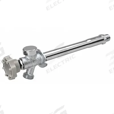 APPROVED VENDOR Sillcock: Handwheel, Brass, Chrome, Aluminum, 1/2 in Inlet Connection Size - Sillcocks