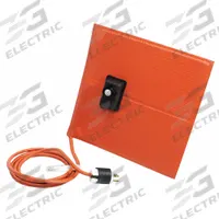BRISKHEAT Heating Blanket: 71°C Op Temp - Max, 36 in Overall Lg, 18 in Overall Wd, 3/16 in Thick (MPN SRP18361ADJB). Key specifications — attr1031118: Controller Not Required; attr1027707: BRISKHEAT; attr1027710: Plastic; attr1027717: Moisture Resistant; attr1027718: Fiberglass-Reinforced Silicone Rubber; attr1027719: Yes; attr1031117: Grounded; attr1027706: No Backing.