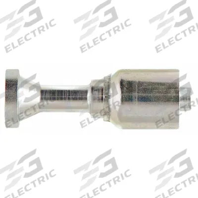 PARKER Hydraulic Crimp Fitting: Steel x Steel, Straight, -20 For Hose Dash Size - Crimp Hydraulic Hose Fittings with Flange Connection