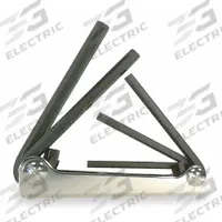 EKLIND Hex Key Set: 1 - 5 Pieces, Fold-Up Hex, Folding, SAE, Std End, Short, 1 Pieces, Black Oxide (MPN 20511). Key specifications — attr1205553: Not Tether Capable; attr1205554: EKLIND; attr1205568: Black Oxide; attr1293176: 1 - 5 Pieces.