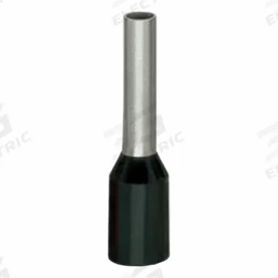 WAGO Wire Ferrule: 16 AWG Max Wire Size, Holds 1 Wire, Black, Polypropylene - Insulated Ferrules